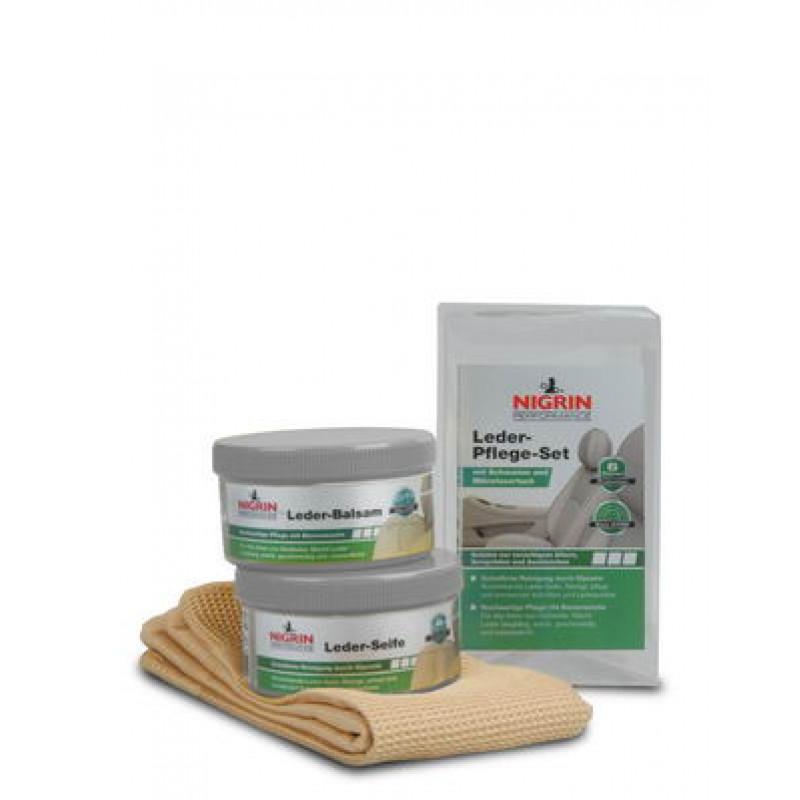 NIGRIN Performance ādas kopšanas komplekts: ziepes + balzams (2 × 250 ml)