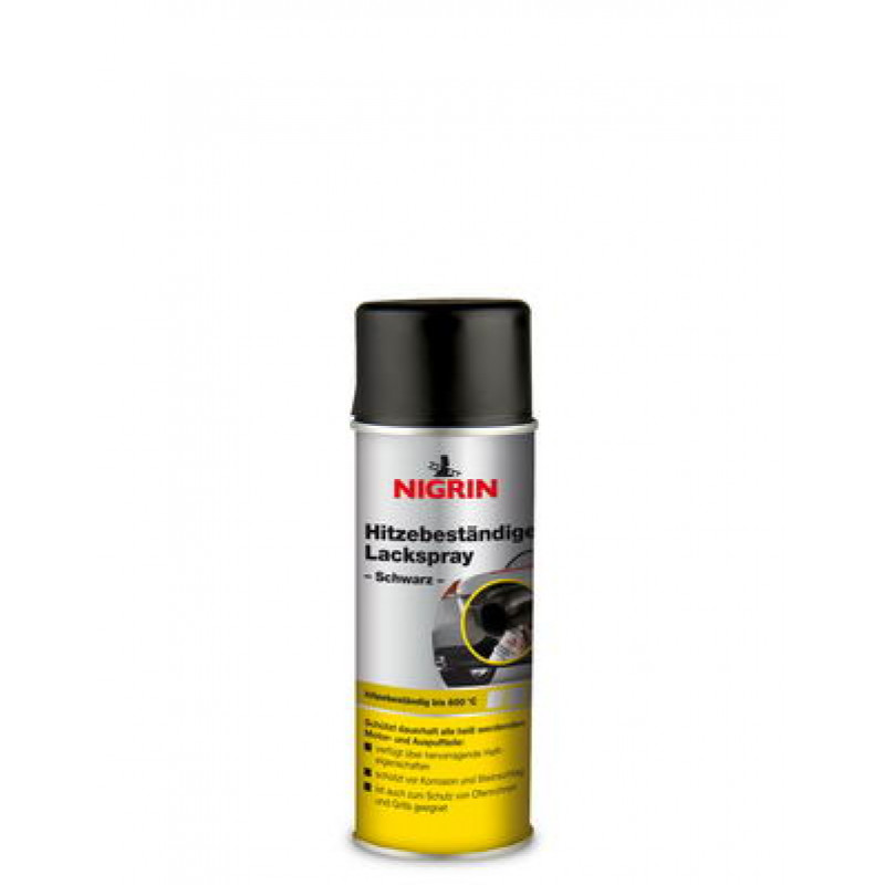 NIGRIN karstumizturīgā krāsa aerosola veidā "Melna" (400 ml)