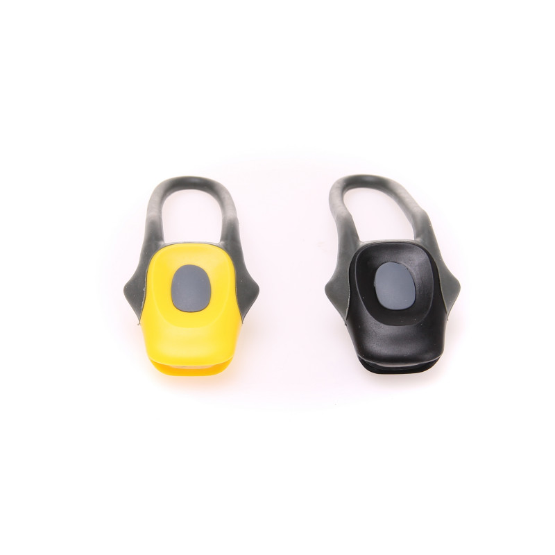 Silicone Bicycle Light Set 2 pcs. Black/Yellow Set