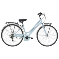 Moving 28 Lady 6S Women's City Bike, 28", Light Blue
