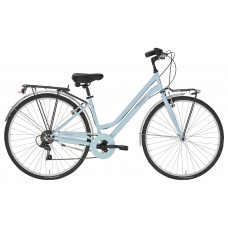 Sieviešu pilsētas velosipēds Moving 28 Lady 6S, 28", Gaiši zils