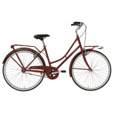 Sieviešu pilsētas velosipēds Olanda 26 Lady 1S, 26", Sarkans