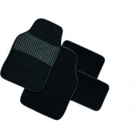 Set of textile rugs "GUM-PAD", black