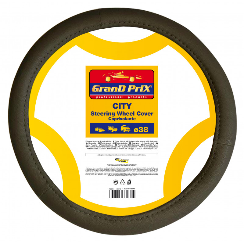 Steering wheel cover "CITY", grey