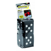 Decorative game dice "DECORATIVE PLUSH", black