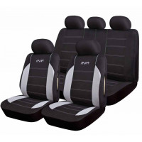Set of car seat covers "MAIORCA", black/grey