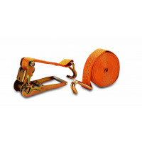 Cargo fastening strap with ratchet and hook "MASTER 9", 9m, 5000kg