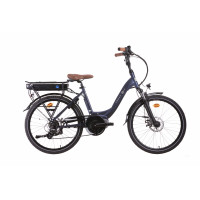 Electric bicycle URBAN 600, size 24", blue