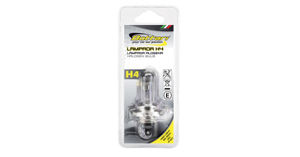 H4 Halogen Bulb 12V 60/55W P43T – Reliable Headlight Lamp
