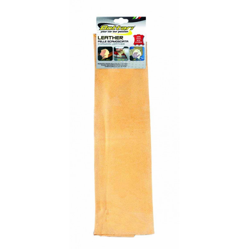 Natural chamois leather, size 10, 26x37 cm