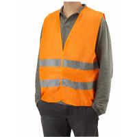 Reflective vest "WARNING VEST", XL, orange
