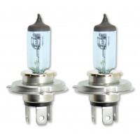 High power halogen bulbs H4 "SUPERWHITE", 2 pcs