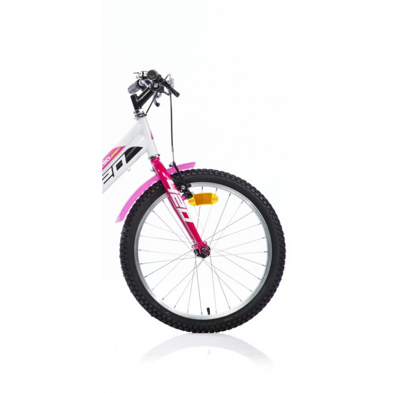 Children's bicycle 20" ''420 SPORT'', white/pink
