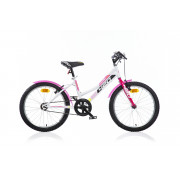 Bērnu velosipēds 20'' ''420 SPORT'', balts/rozā, 6 ātrumi