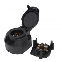 PVC socket 7P, waterproof