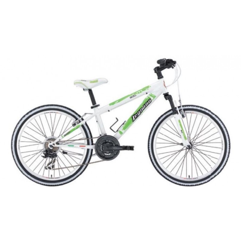 Велосипед детский LEGNANO 24" "SKULL", белый/зеленый