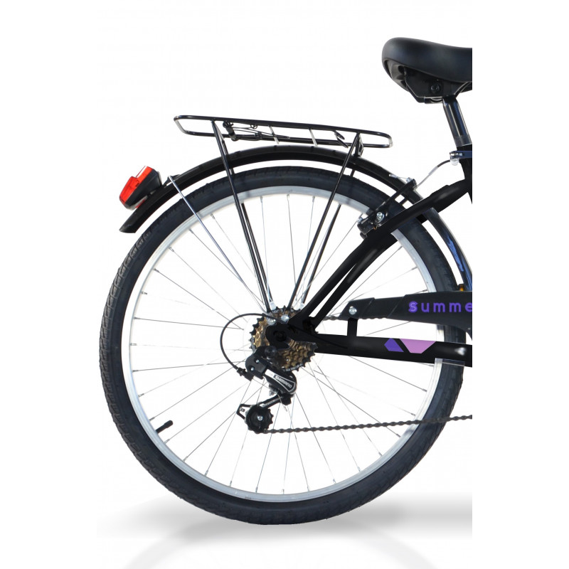 Women's bicycle 26'' "SUMMERTIME", black/pink