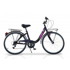 Women's bicycle 26'' "SUMMERTIME", black/pink
