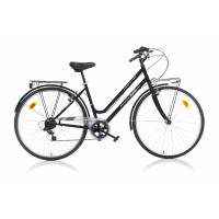 Women's bicycle 28'' "TREKKING", black