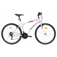 Women's bicycle 26'' ''MILANO'', white/pink