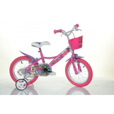 Детский велосипед Bimbo Bike 14' "BUTTERFLY", розовый/белый