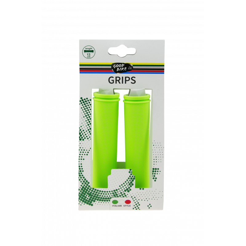 Handlebar grips "SMOOTH", 2pcs, lemon