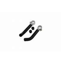 Handle bar ends "ALUMINIUM", 2pcs, black