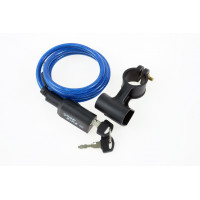 Cable lock "SUPER LONG", Ø6x900mm. blue