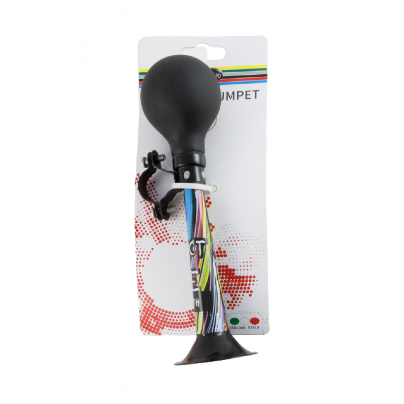 Bicycle trumpet "GRAFFITI", with bracket