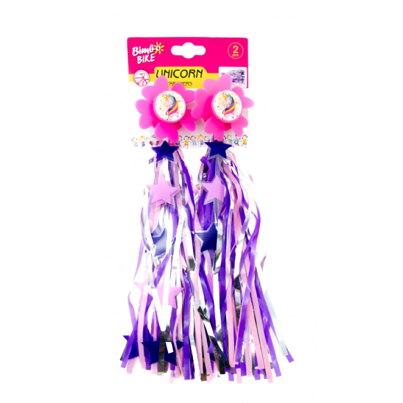 Streamers "UNICORN", 2pcs, pink/violet
