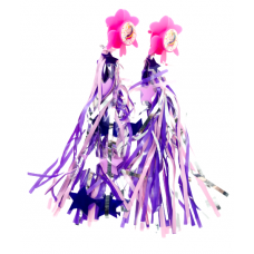 Streamers "UNICORN", 2pcs, pink/violet