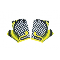 Bicycle gloves "RACE", children, size: L, yellow/black