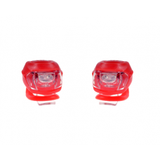 Set of front and rear lights "SILICON LED", red
