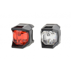 Set of front and rear lights "ECLIPSE", black