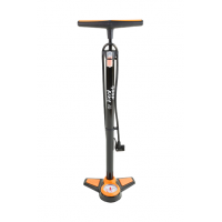 Bicycle pump "POWER STAR", black/orange
