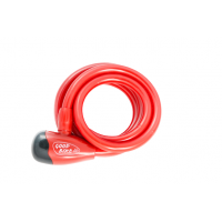 Cable lock "SECURITY LOCK", Ø12x1000mm, red