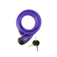 Cable lock "SECURITY LOCK", Ø12x1000mm, violet