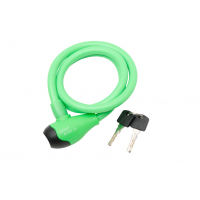 Cable lock "SECURITY LOCK", Ø12x1000mm, green