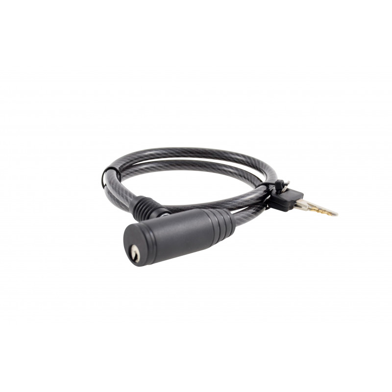 Cable lock "SAFE", Ø8x650mm, black
