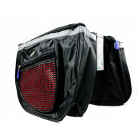 Bicycle bag "FREEWAY", rear, black/red