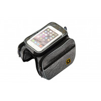 Bicycle bag "ÉMINENCE GRISE", frame, grey