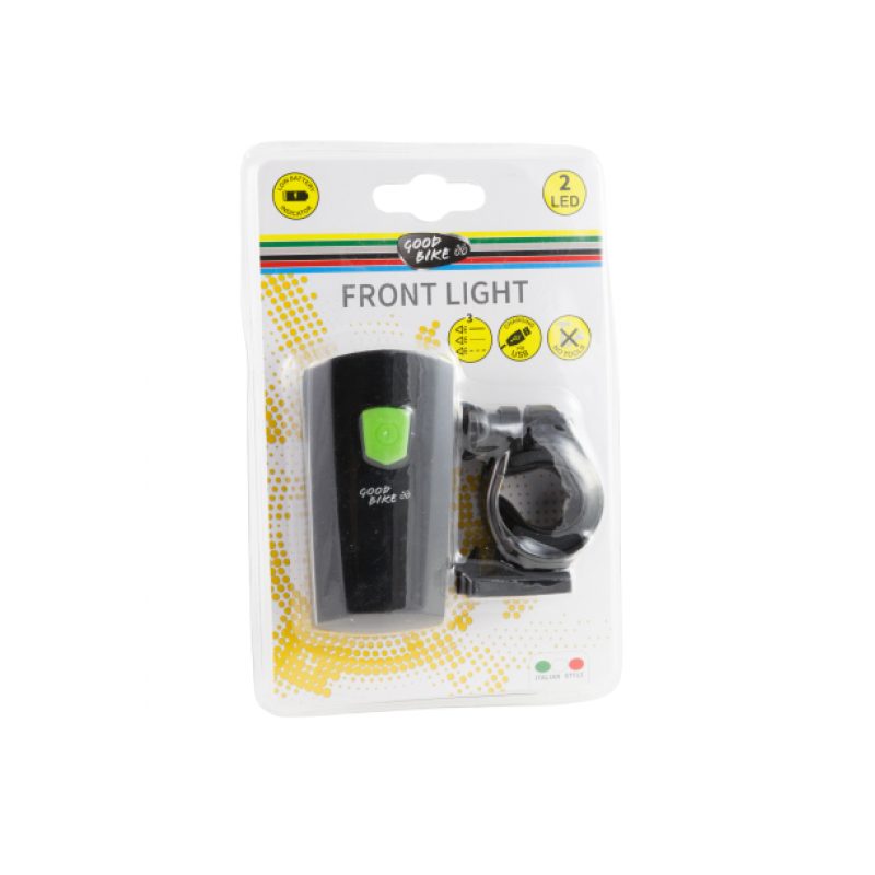 Priekšējais lukturis "USB FRONT", uzlādējams