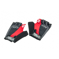Bicycle gloves "D-GRIP", adult, size: L, red/black