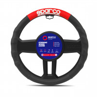 Sparco Steering Wheel Cover, black/red