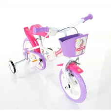 Детский велосипед Bimbo Bike 12'' "UNICORN", белый/фиолетовый/розовый