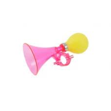 Bicycle trumpet "SOFFTY", pink/yellow