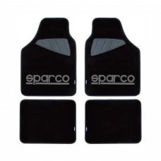 Sparco Auto paklāji, melni/pelēki